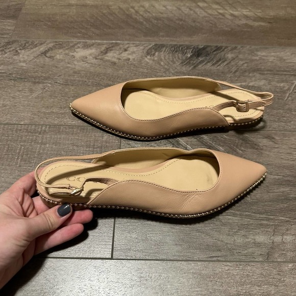 NEW Coach Vae Skimmer Flat Beechwood 5.5 - Picture 2 of 6